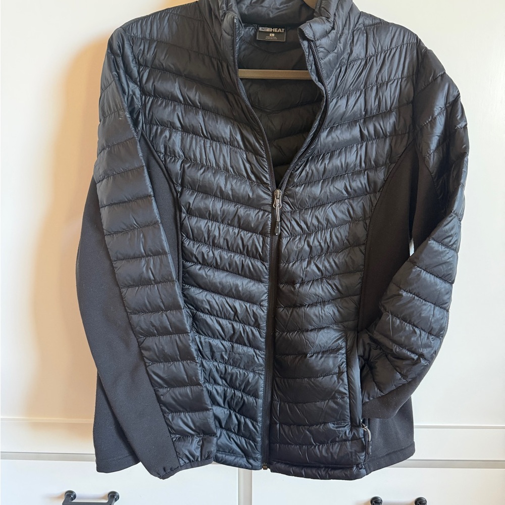 32 Degrees Women's Quilted Black Puffer Jacket